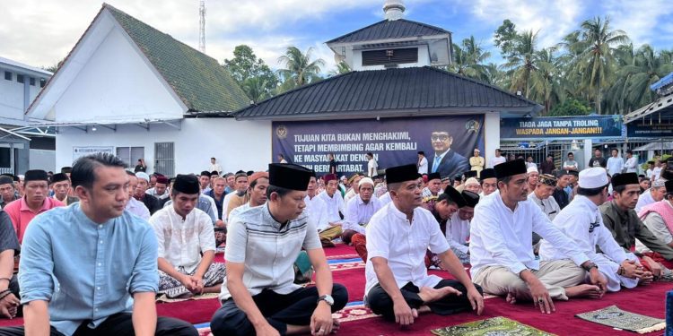 Suasana Khidmat Warnai Sholat Idul Adha di Lapas Kelas IIA Kalianda