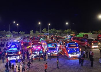 May Day 2026, Massa Buruh Lampung Menuju Monas dengan Pengamanan Maksimal