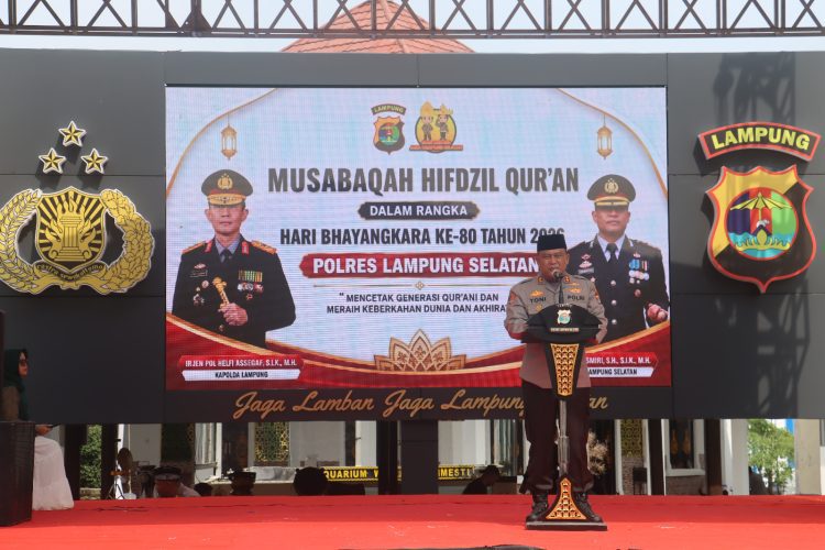 Hari Bhayangkara ke-80, Polres Lamsel Gelar Musabaqah Hifdzil Qur’an