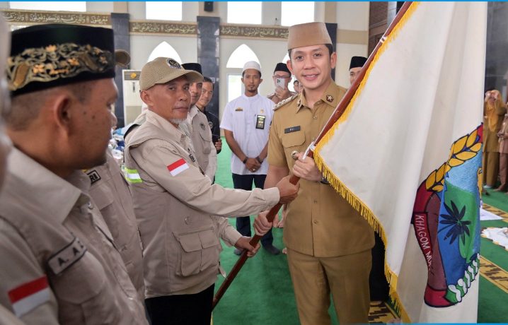 286 Jemaah Haji Lampung Selatan Siap Menuju Mekkah, Dilepas di Masjid Agung Kalianda