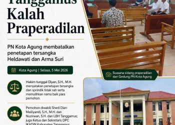 PN Kota Agung Tegaskan Penetapan Tersangka Tidak Sesuai KUHAP, Dua Warga Dibebaskan Status Hukum