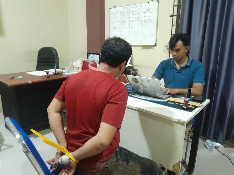 Pelaku KDRT di Gadingrejo Ditangkap di Persembunyian Sawah