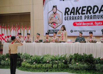Pramuka Lampung Diminta Adaptif Hadapi Zaman, Jihan Soroti Ketahanan Pangan dan SDM