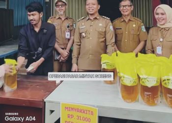 Bupati Pringsewu Apresiasi BULOG Gelar Operasi Pasar di Gading Rejo