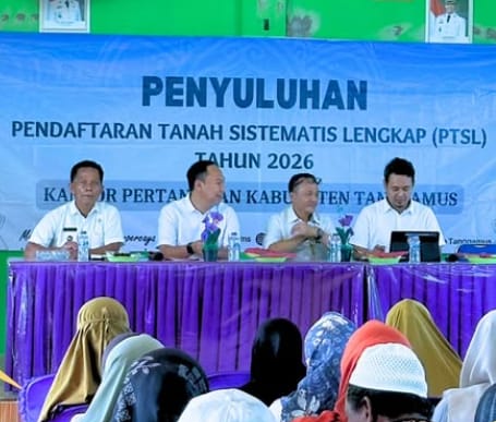 Kantor Pertanahan Tanggamus Dorong Partisipasi Warga dalam Program PTSL 2026