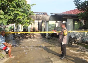 Rumah Permanen Milik ASN di Pringsewu Habis Terbakar Diduga Akibat Korsleting