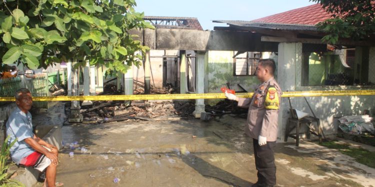 Rumah Permanen Milik ASN di Pringsewu Habis Terbakar Diduga Akibat Korsleting