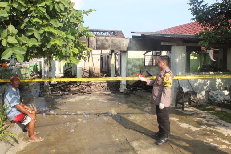 Rumah Permanen Milik ASN di Pringsewu Habis Terbakar Diduga Akibat Korsleting