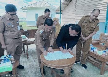 Bupati Pringsewu Teken Kesepakatan dengan AM Farm Terkait Pemeriksaan Kesehatan Hewan