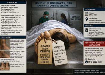 Pria Tanpa Identitas Ditemukan di Pantai Ketang Lampung Selatan, Ini Ciri-cirinya