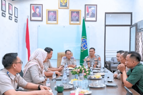 Perkuat Sinergi Antarinstansi, Kapolres Tanggamus Sambangi Kantor Pertanahan