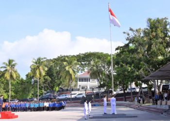 Ratusan ASN, Pelajar, dan TNI-Polri Ikuti Upacara Hari Lahir Pancasila di Kalianda