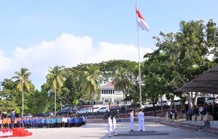 Ratusan ASN, Pelajar, dan TNI-Polri Ikuti Upacara Hari Lahir Pancasila di Kalianda