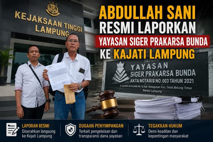 Abdullah Sani Bawa Dugaan Penyalahgunaan Aset Negara ke Ranah Hukum