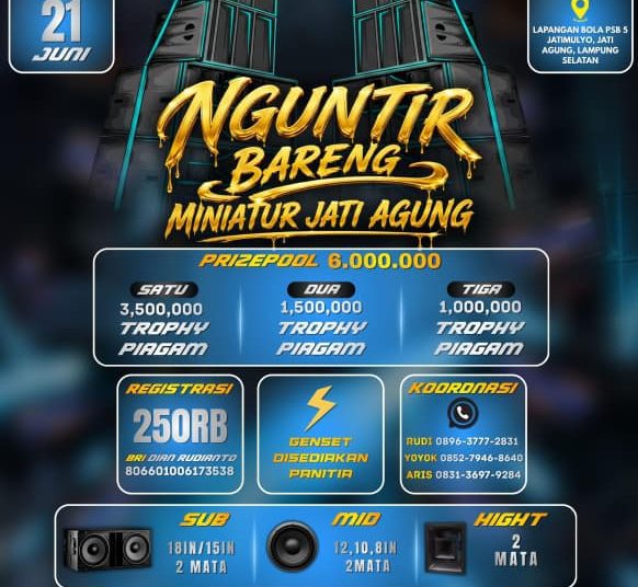 Bukan Sekadar Lomba, Event Sound System Miniatur Ini Siap Jadi Magnet Wisata Lampung Selatan