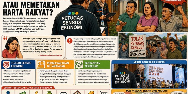 Data untuk Kebijakan atau Jalan Menuju Pajak Baru? Ini Kekhawatiran Warga soal Sensus Ekonomi