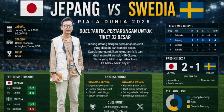 Kolektivitas Jepang Diuji Kekuatan Individu Swedia di Dallas Stadium